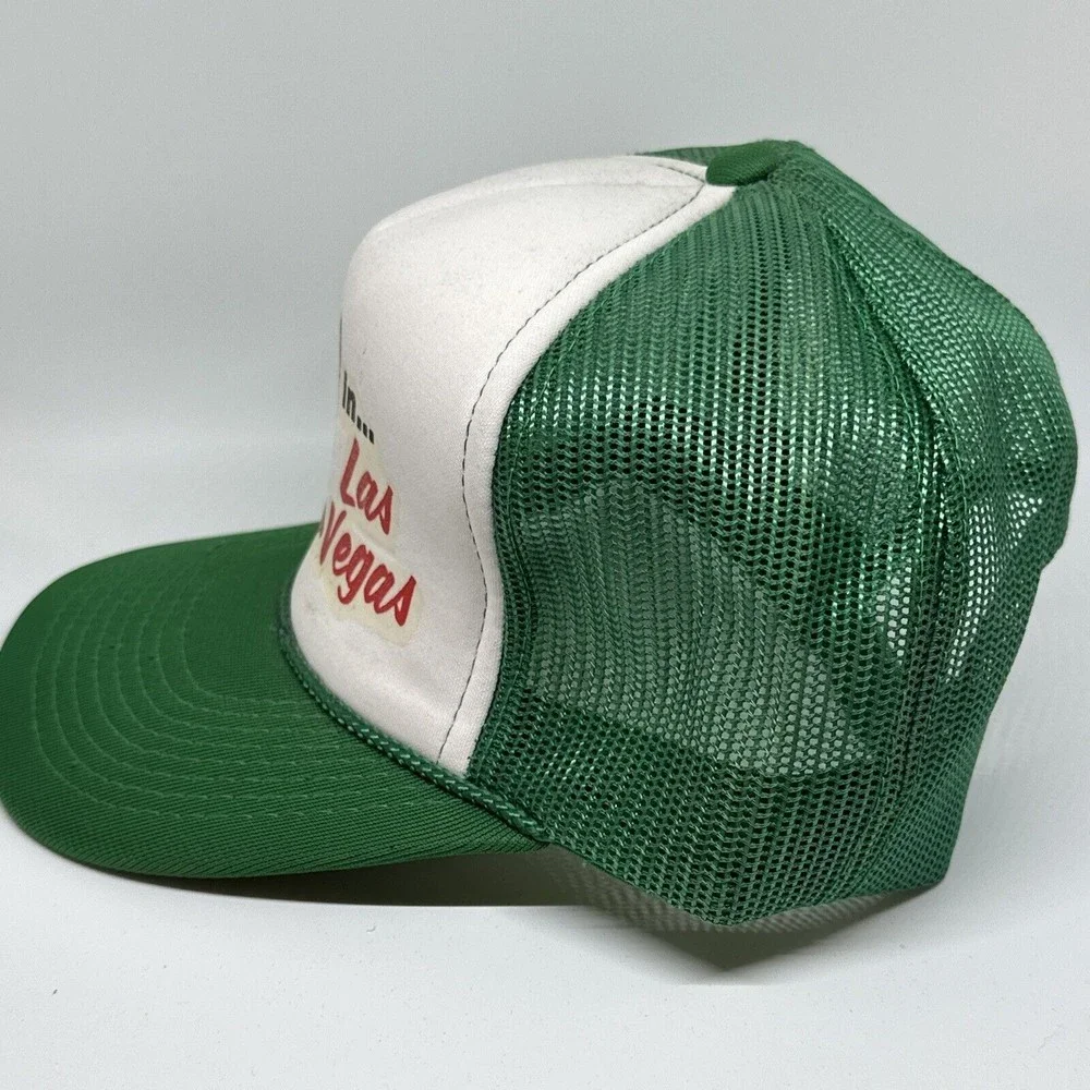 Vintage Lost My Ass in LAS VEGAS Hat Snapback Trucker Mesh Rope Cap‎ Foam Casino
